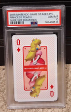 2015 Nintendo Game Stages Princess Peach Playing Card PSA 10 GEM MINT Queen picture