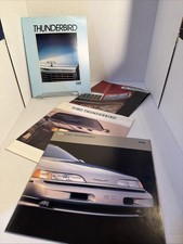 4 Vintage original Ford Thunderbird dealer sales brochure lot 1981 to 1989 OEM picture