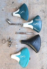 (Lot Of 4) Vintage Schwinn Bicycle Saddles And , stem, post, etc. picture