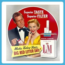 1950s L&M Cigarettes Vintage Advertising Sign 22