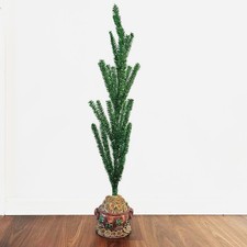 Vintage Christopher Radko St. Patricks Day Irish Pot Of Gold Tinsel Tree RETIRED picture