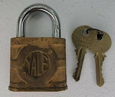 Vtg Yale & Towne MFG Co. Working Heavy Duty Lock Padlock w/ Key USA Security GUC picture