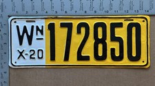 1920 Washington license plate 172850 HIGH QUALITY RESTORED 24918 picture