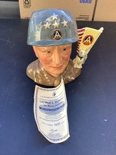 ROYAL DOULTON Character Jug GENERAL PATTON D7026 Limited Edition W/COA picture
