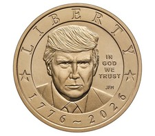 2026 President Trump Semiquincentennial $1 Coin picture
