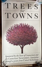 Rare 1986 Vintage Connecticut Celebration 350 Poster: Trees For Towns Nursery picture