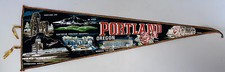 VINTAGE PORTLAND OREGON FELT PENNANT PDX ZOO AIRPORT AUDITORIUM FOURCOURT  picture