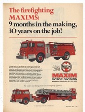 1973 Maxim Fire Apparatus of Middleboro Massachusetts Ad: Bostin Fire Dept Truck picture