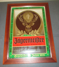 Vintage Jägermeister Mirror Sign Bar 22x16 picture