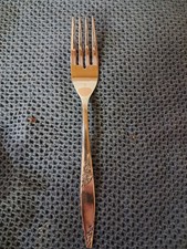 4 Oneida West Bend TWILIGHT ROSE Dinner forks Flatware Silverware Circa 1979 NEW picture