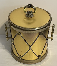 Vintage Gold tone Ice Bucket with handles and lid, MCM Preowned picture