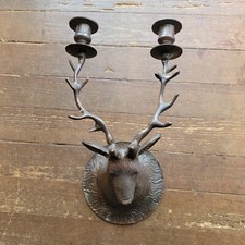 Stellar Bronze Stag Candle Wall Sconce picture