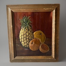 R Dehl Copper Craft Wall Art Pineapple Citrus 1964 Inglewood CA Vintage picture