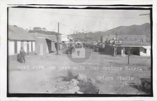 West Main St Hot Springs NM New Mexico storefronts RPPC Photo Postcard COPY picture