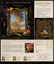 Jay Strongwater, Beautiful 4x6 Provence Floral Picture Frame Retired. New in Box picture