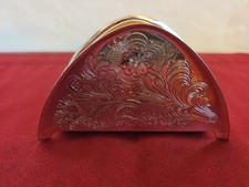 Vintage WMF S-Collection Silver Plated Napkin Holder Triangle Shaped 3