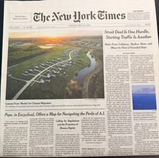 The New York Times Newspaper June 1 2026 Trump on His Presidential Library NEW picture