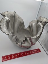Peltro Italy Bowl Clam Shell Rare Vintage Very Large 95% Lavorazione A Mano picture