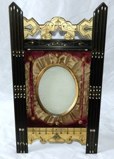 Stunning EASTLAKE 1870 Ebony & Gilt Antique VICTORIAN Portrait Frame WOW picture