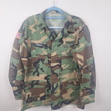 Vtg 1999 US Army M81 Woodland BDU Jacket Patched Master Aviator MR picture