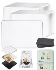 Clear Acrylic DIY Fridge Magnet Set with Adhesive Backing picture