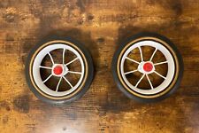 (2) VINTAGE Kids ROADMASTER TRICYCLE/Trike Rear Back Wheels Excellent Condition picture