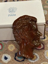 UHL POTTERY SOCIETY ABRAHAM LINCOLN BUST WALL PLAQUE  2009 COMMEMORATIVE BOX picture