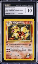 2000 GYM CHALLENGE 1ST EDITION #1 BLAINE'S ARCANINE CGC 10 picture