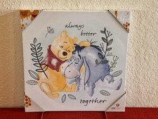 Disney Winnie The Pooh And Eeyore 16” X 16” Wall Art NEW picture