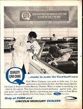 1964 Ford Vintage Print Ad Auto Dealership Service Quality Care Lincoln Mercury picture