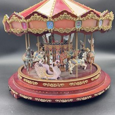 VTG Mr Christmas Royal Marquee Carousel Animated Lighted Musical Please READ picture