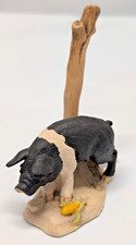 Schmidt Lowell Davis Signed Marked Pig Piglet Next to Post Figurine GUC picture