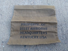 Vintage Oil Wax Canvas Bag 101st Airborne Headquarters Bag picture