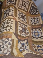 Vtg 80's Handmade Twin 92x 72