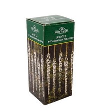 Kurt Adler 5-1/4-Inch Glass Icicle Ornament 12-Piece Box Set, Clear, 1 picture