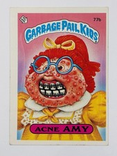1985 Topps Garbage Pail Kids -Series 2 -Matte #77b ACNE AMY (VG) See PICS picture