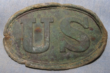 Dug Civil War Cartridge Box Plate from Shiloh picture