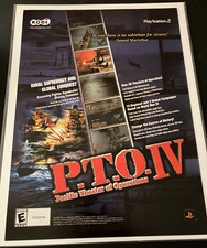 P.T.O. IV - Vintage WWII Naval Gaming Print Ad / Poster / Wall Art - CLEAN picture