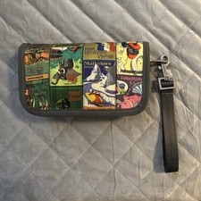 Disneyland 6oth Anniversary Harveys Seatbelt Wristlet Wallet-Rare Excellent Con picture