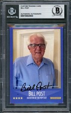Bill Post SIGNED Custom Card Invented Pop-Tarts Kellogg's Dec. Auto Beckett BAS picture