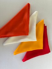 Magicians Vintage  Magic Trick Colorful Silks   34 x34 ins. Set of 4 picture