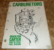 1967 may carter carburetors catalog in good shape used picture