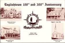 Englishtown New Jersey 100th 300th Anniversary Historic Vintage Postcard picture