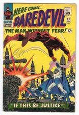Daredevil 14 1966 Marvel Comics VG+ 4.5 Karen Page Foggy Nelson Kazar Plunderer picture