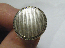 Vintage 30s Sterling Silver Royal / Nizam Button from the Deccan Factory India picture