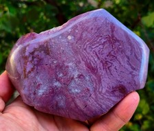 1 Lb 12.94 Oz Mirror Polished Extremely Rare Purppe Jadeite / Lavander Jade picture