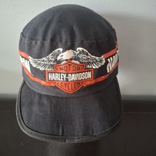 Vintage 1980s Harley Davidson Painters Wrap Around Eagle Hat - Adult picture