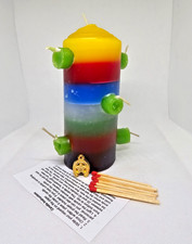 7 WICKS 7 COLOR CANDLE / VELA 7 MECHAS 7 COLORES SPELL BREAKER picture