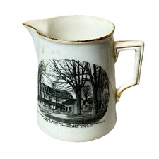 RIDGEFIELD, Connecticut CT Antique OLD KEELER TAVERN Souvenir China Creamer picture
