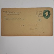 Envelope Postal Cover Genoa Junction WI EN373 Feb. 1895 picture